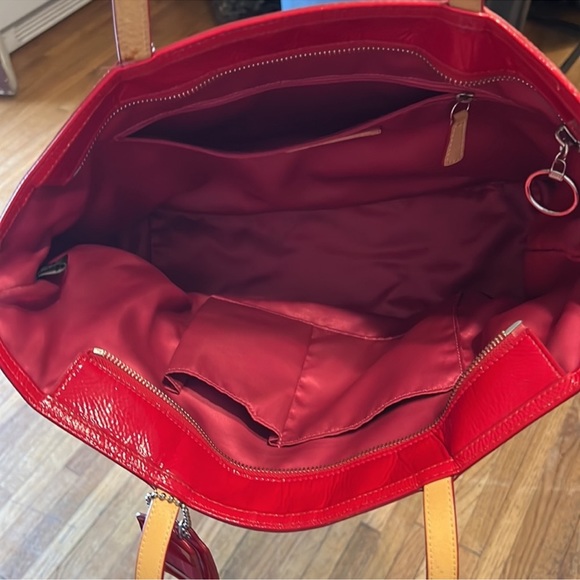 Coach ❤️ Soft Leather Red coach bag patient leather - Picture 7 of 12